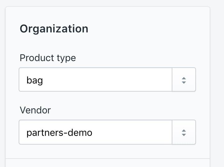 Shopify Feeds - Product Type