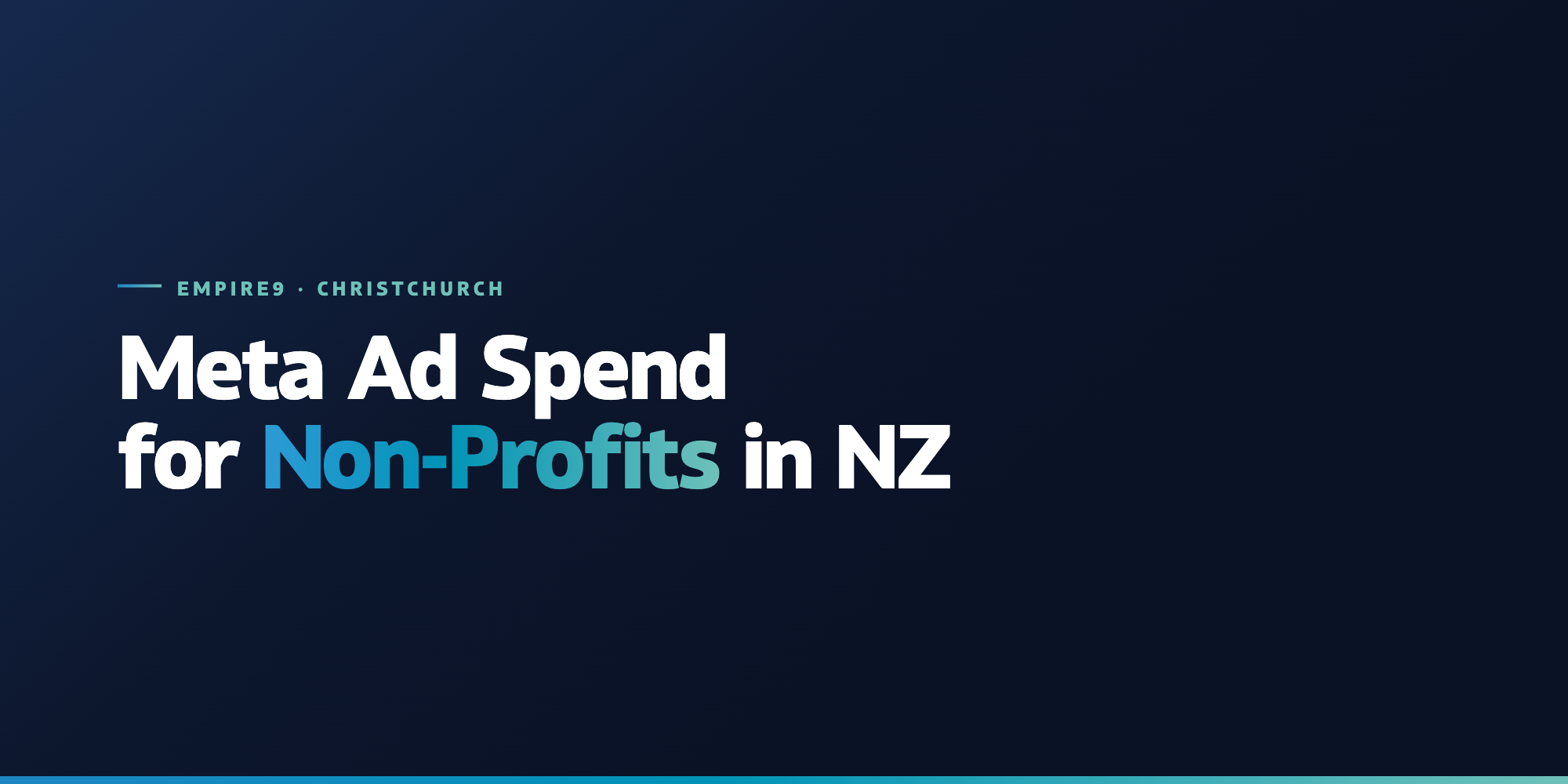Meta Ad Spend for Non-Profits in NZ